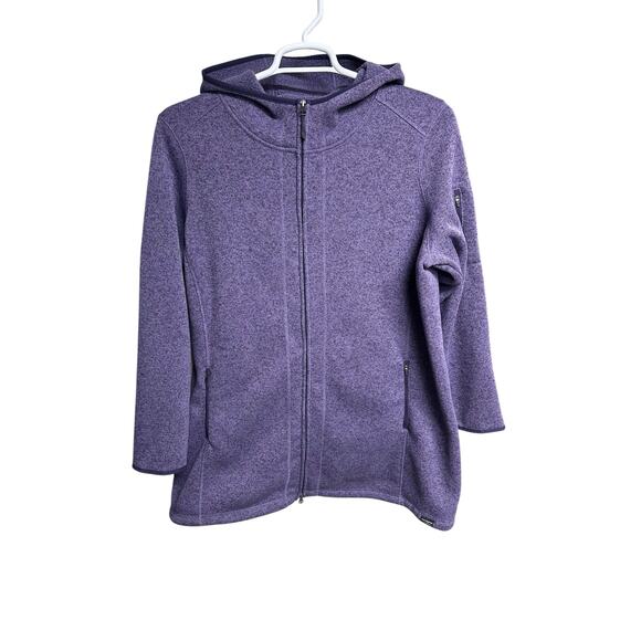 L.L. Bean Jackets & Blazers - L.L. Bean Sweater Fleece Full Zip Jacket Size 1X Purple Excellent!